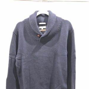 GANT Shawl Neck Sweater (Navy Blue)